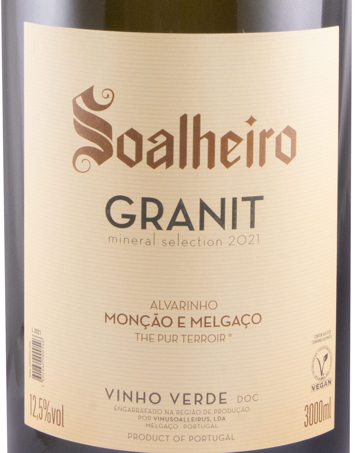 2021 Soalheiro Granit Alvarinho white 3L