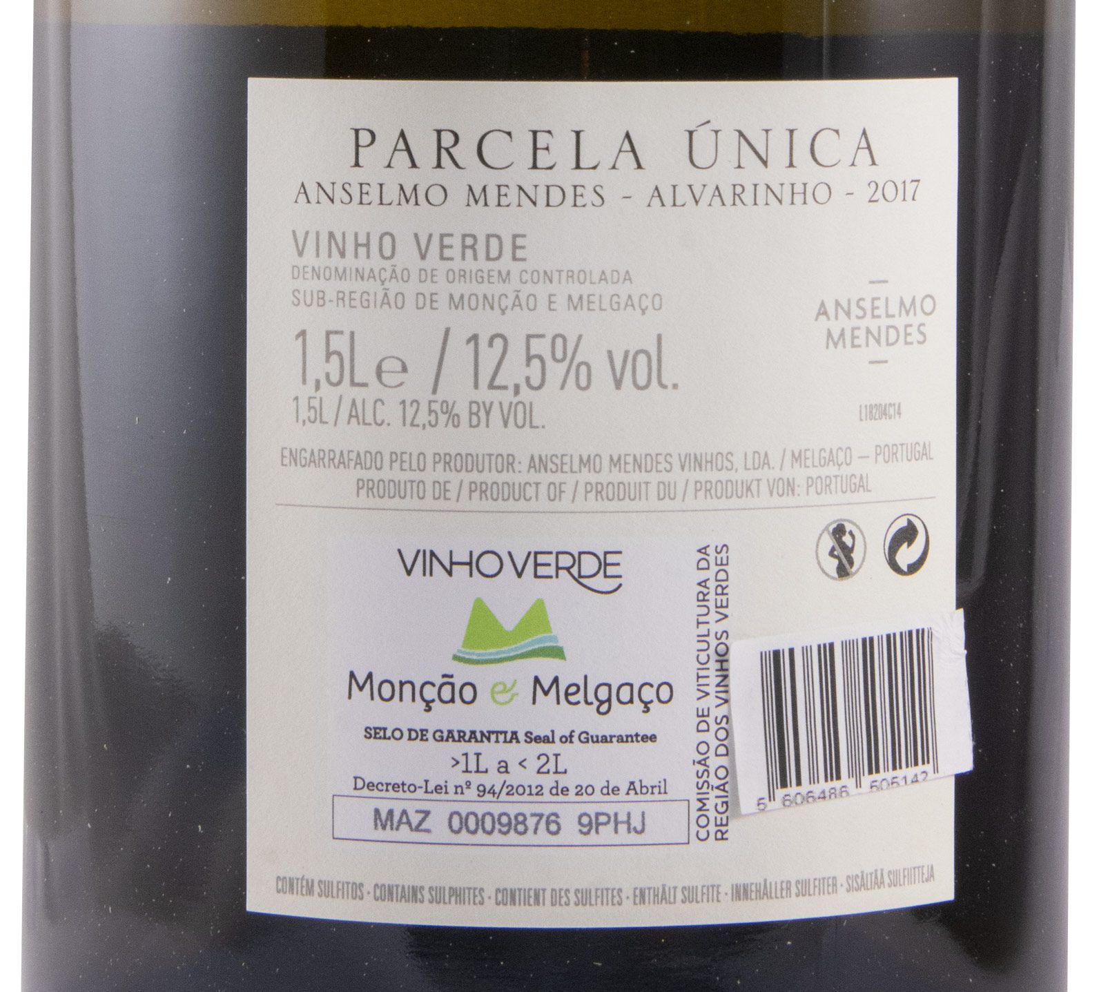 2017 Anselmo Mendes Parcela Única white 1.5L