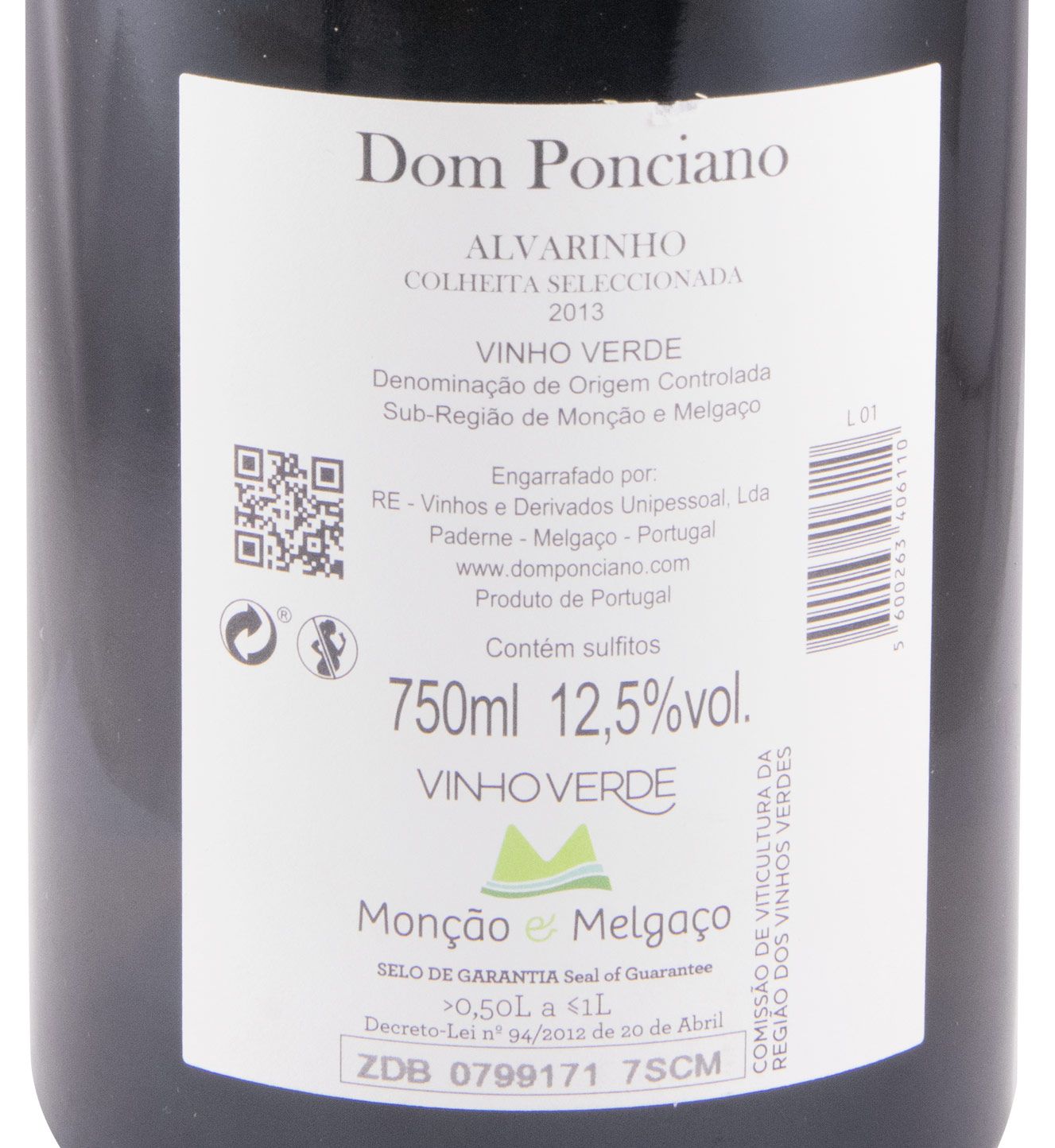 2013 Dom Ponciano Alvarinho white