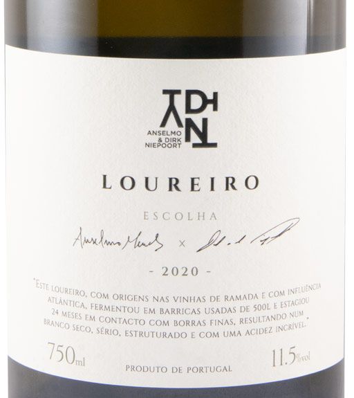 2020 Anselmo Mendes & Dirk Niepoort ADN Loureiro Escolha branco