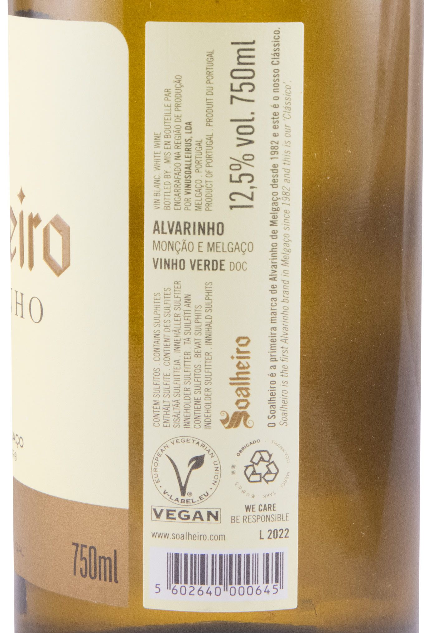 2022 Soalheiro Alvarinho white