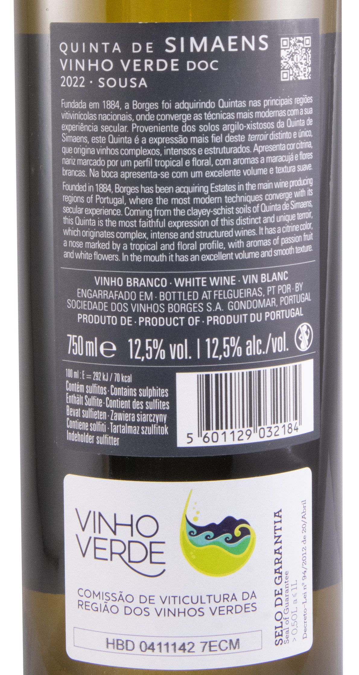 2022 Borges Quinta de Simaens white