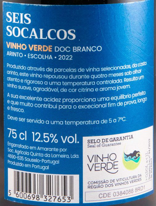2022 Seis Socalcos Arinto white