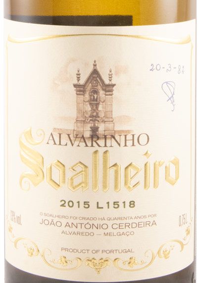 2015 Soalheiro Alvarinho L1518 white