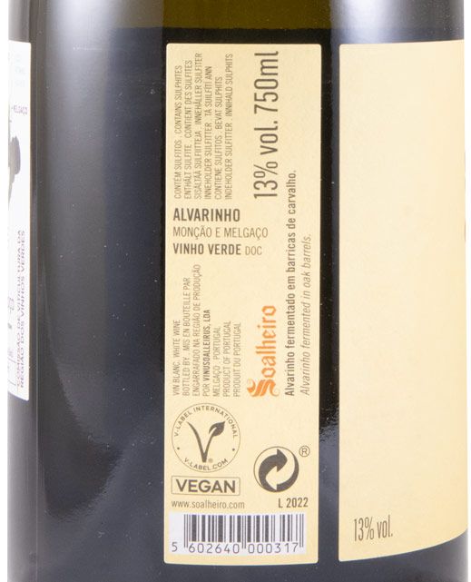 2022 Soalheiro Alvarinho Reserva branco