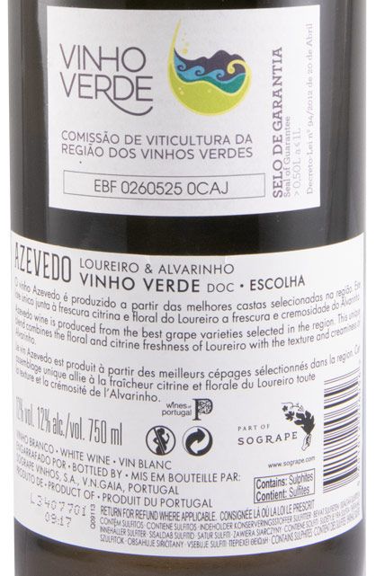 2023 Azevedo Loureiro & Alvarinho branco