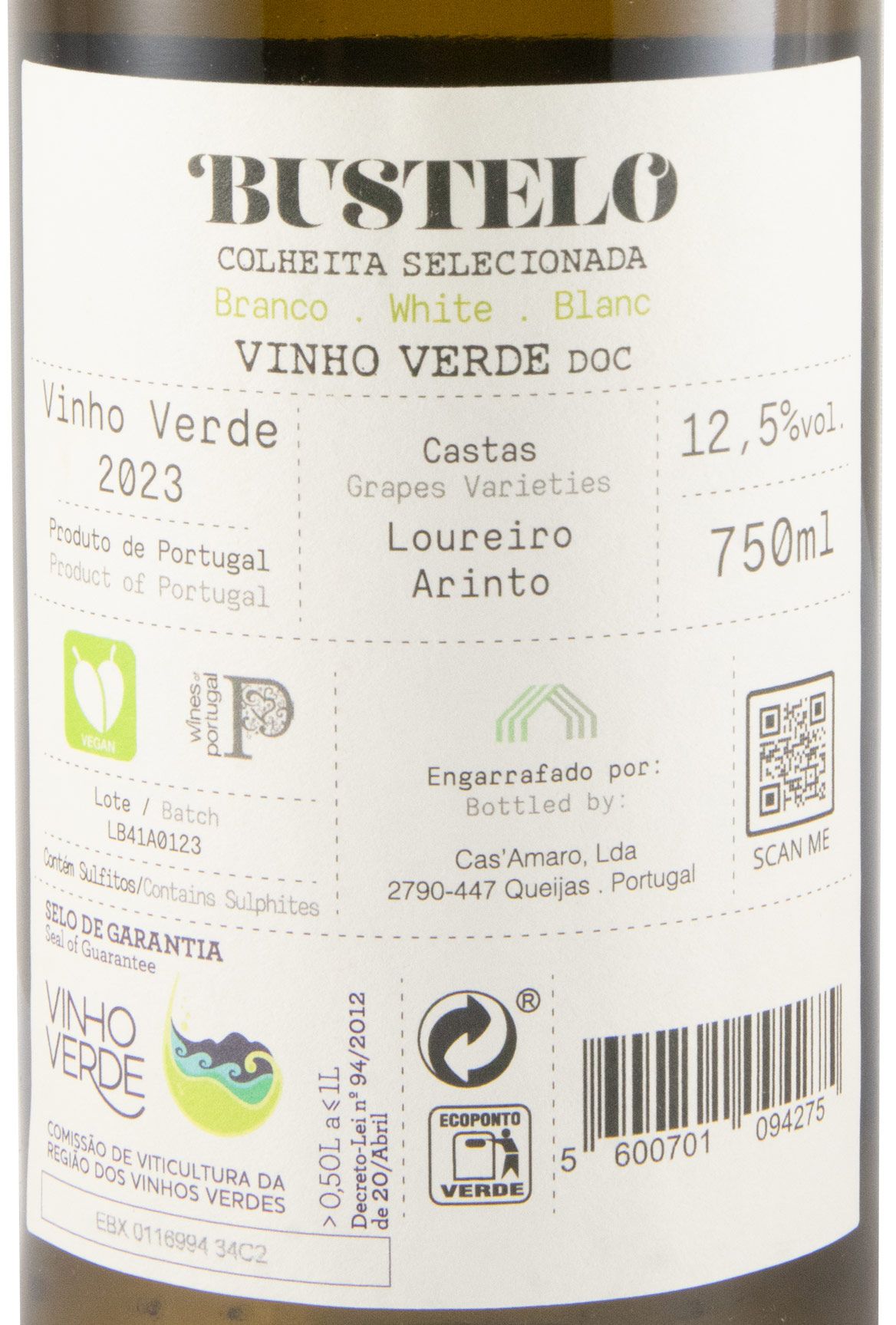 2023 Bustelo Colheita Seleccionada branco
