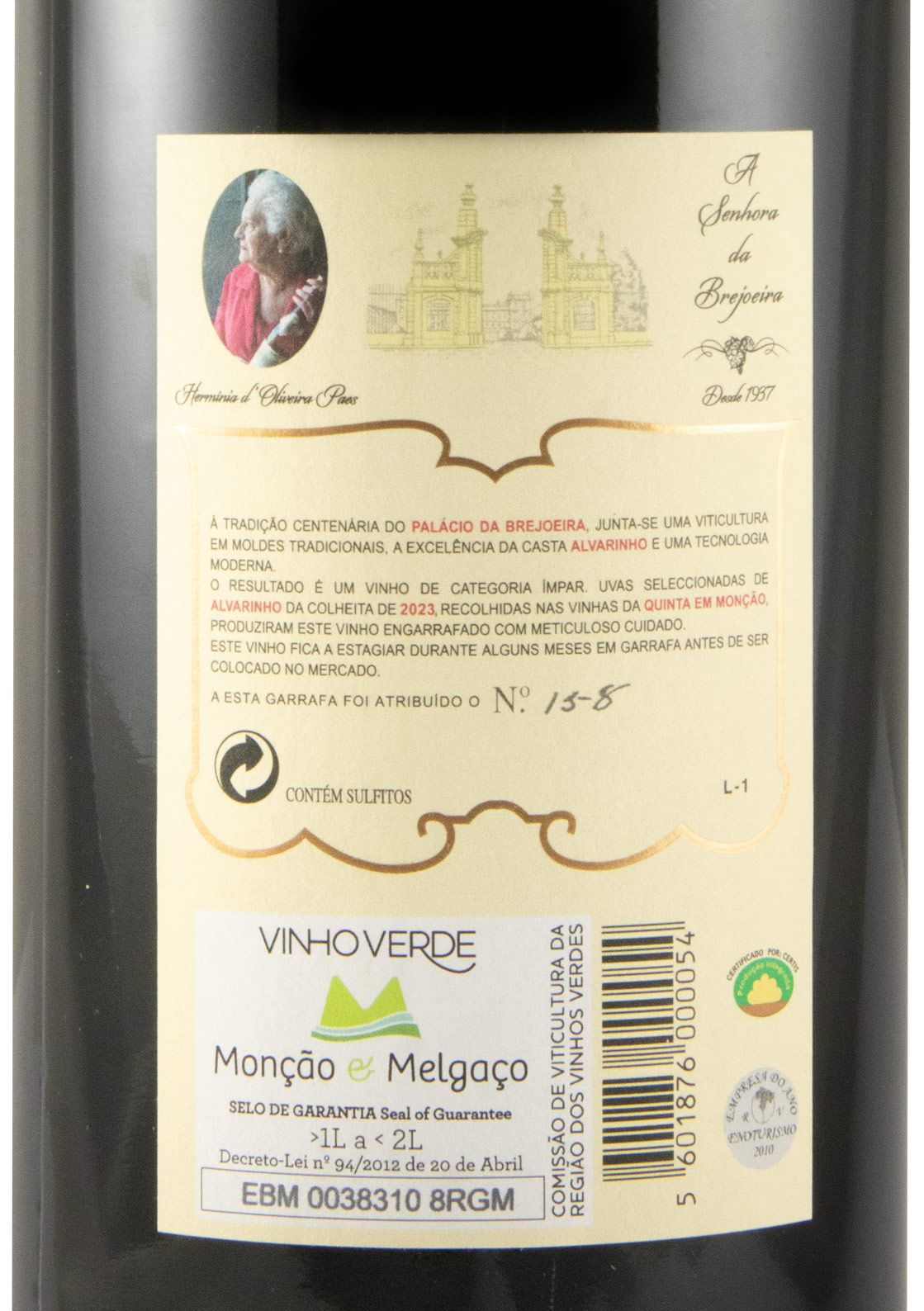 2023 Palácio da Brejoeira Alvarinho branco 1,5L