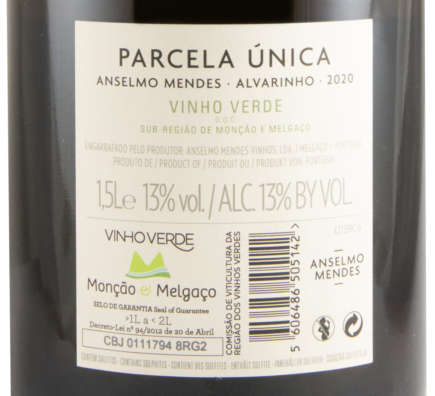 2020 Anselmo Mendes Parcela Única white 1.5L