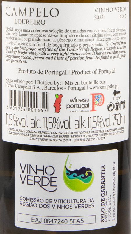 2023 Caves Campelo Loureiro branco