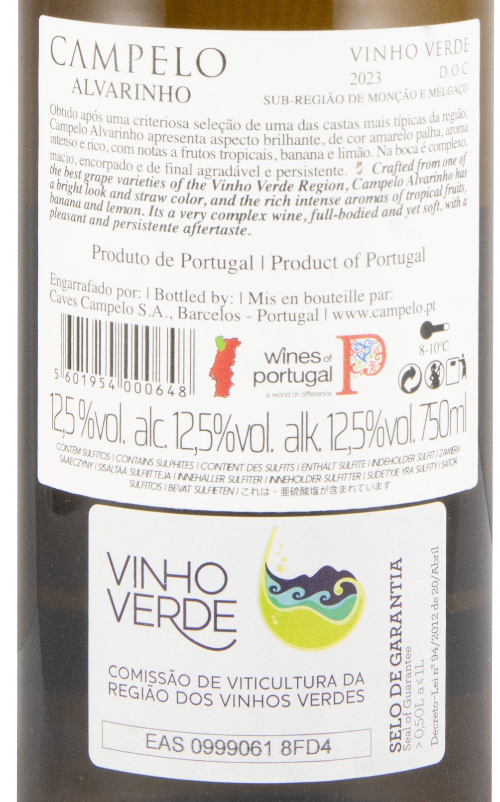 2023 Caves Campelo Alvarinho branco