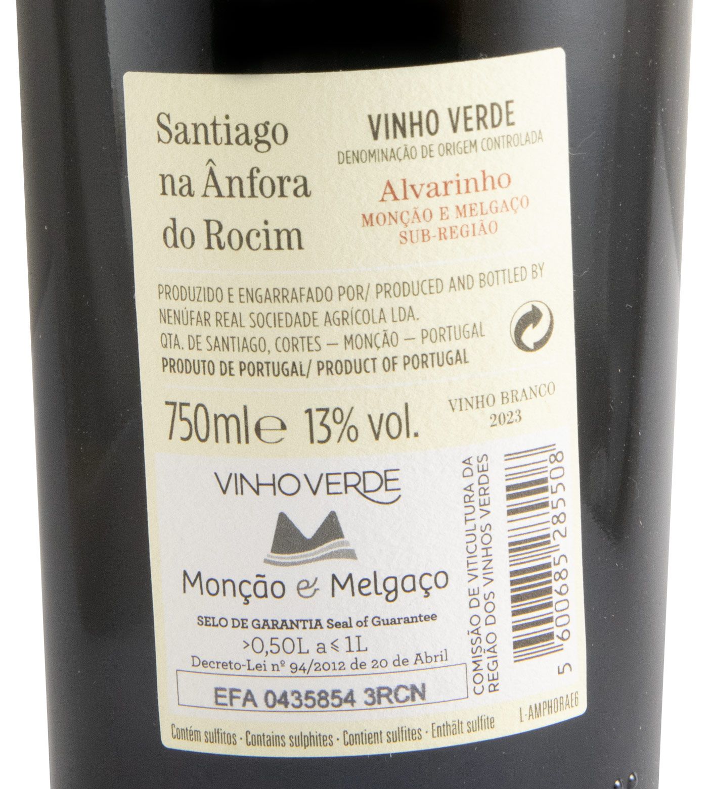 2023 Santiago na Ânfora do Rocim Alvarinho branco