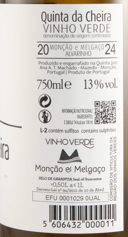 2024 Quinta da Cheira Alvarinho branco