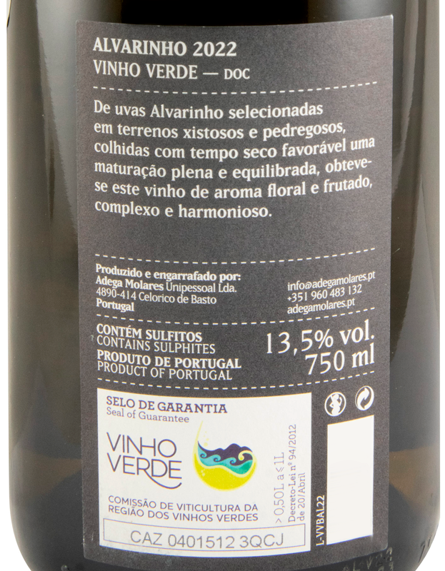 2022 Molares Alvarinho white