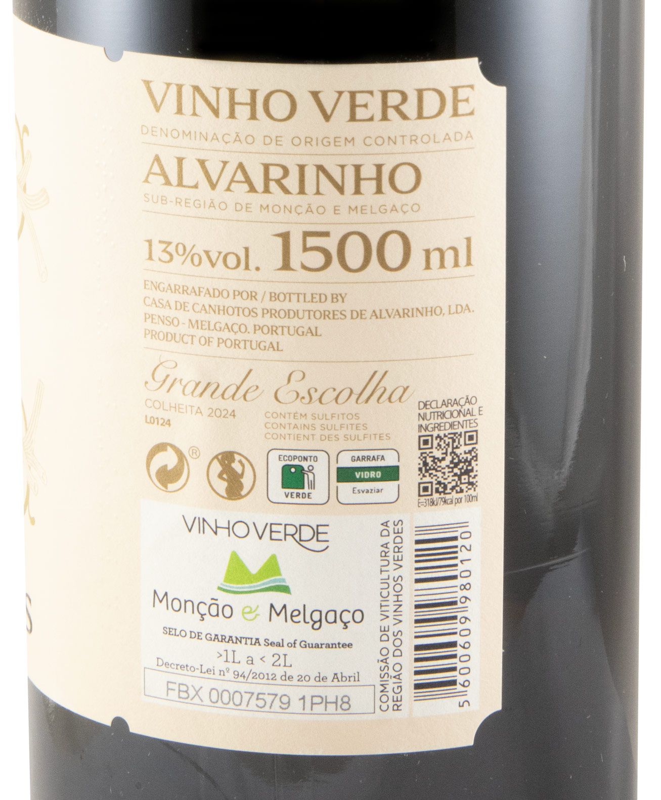 2024 Casa de Canhotos Alvarinho branco 1,5L