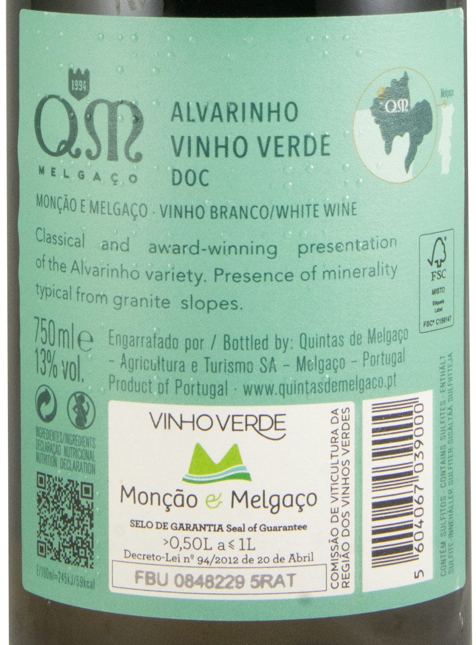 2024 Quintas de Melgaço QM Alvarinho white