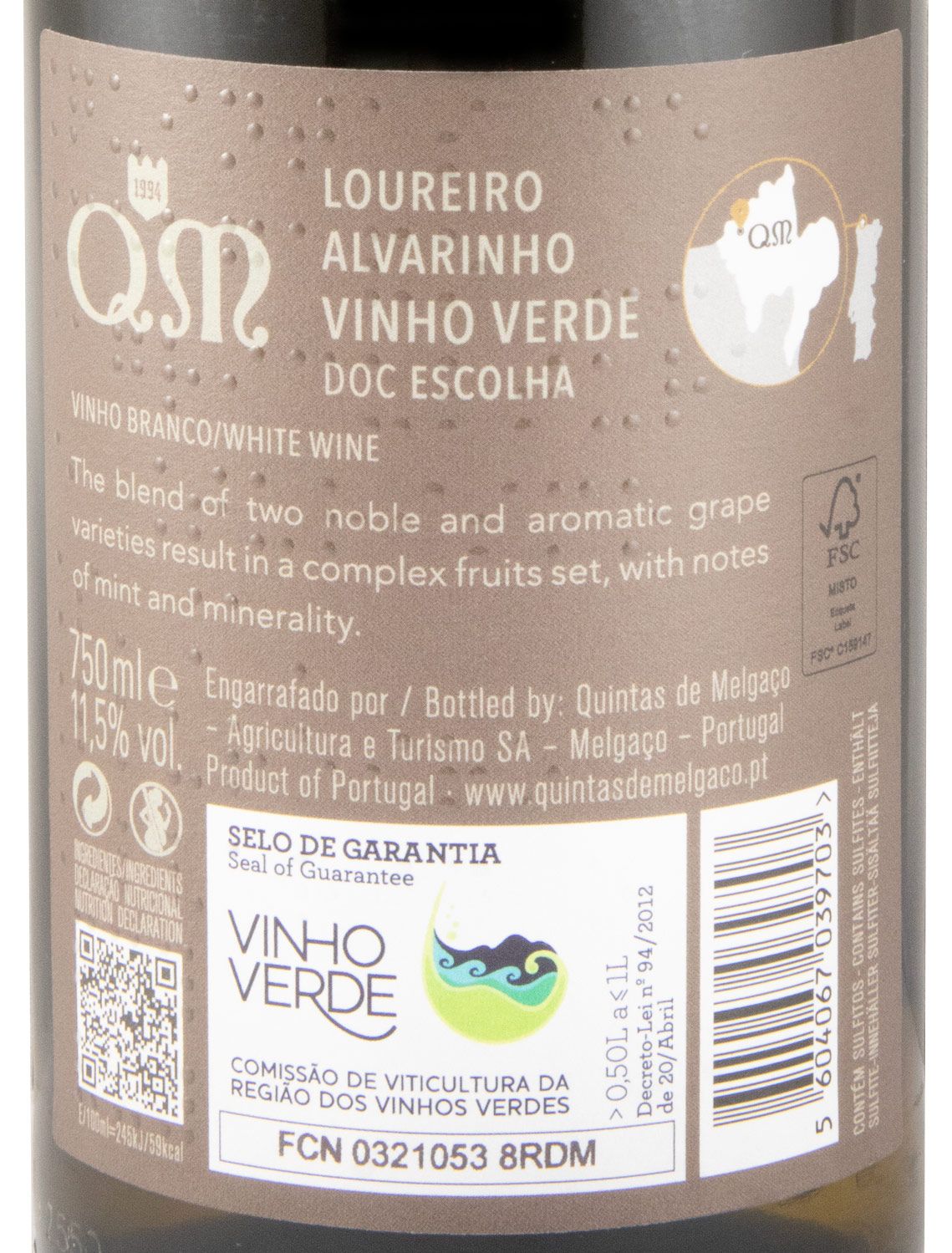 2024 Quintas de Melgaço QM Alvarinho & Loureiro branco
