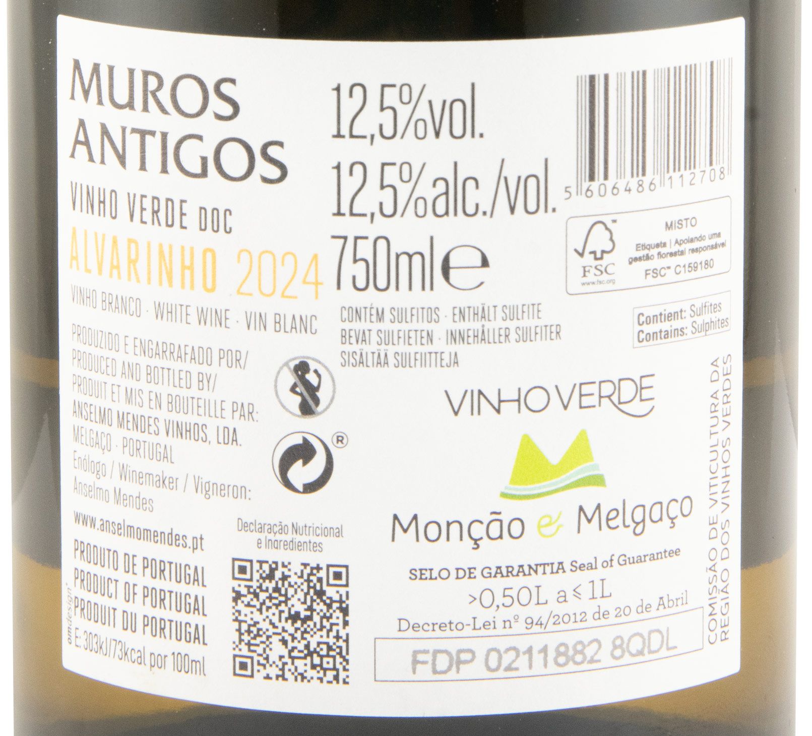 2024 Muros Antigos Alvarinho white