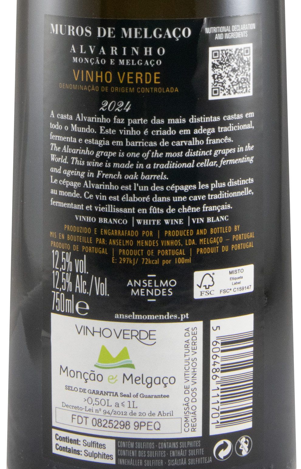 2024 Muros de Melgaço Alvarinho branco
