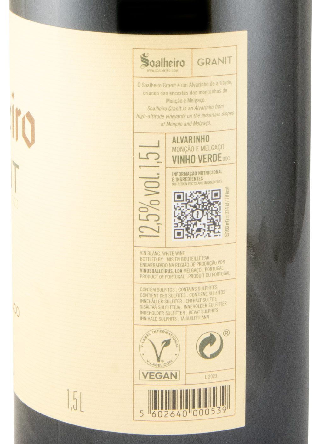 2024 Soalheiro Granit Alvarinho white 1.5L