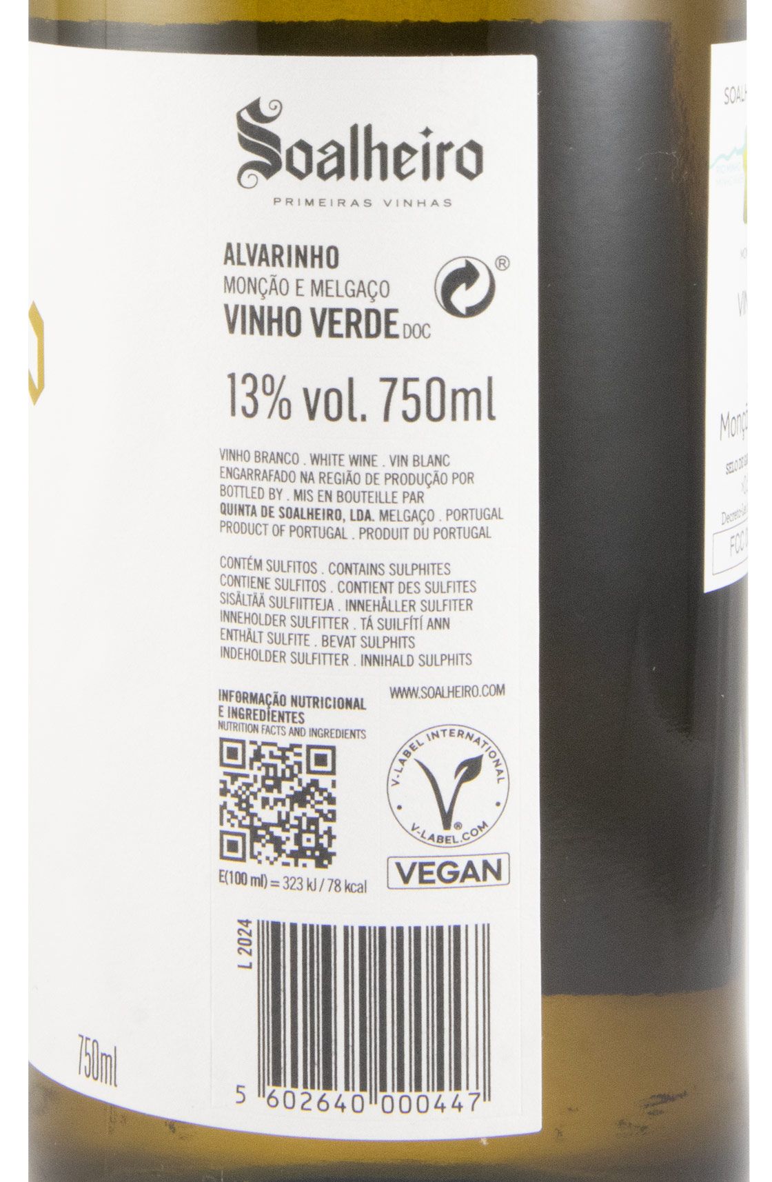 2024 Soalheiro Primeiras Vinhas Alvarinho branco