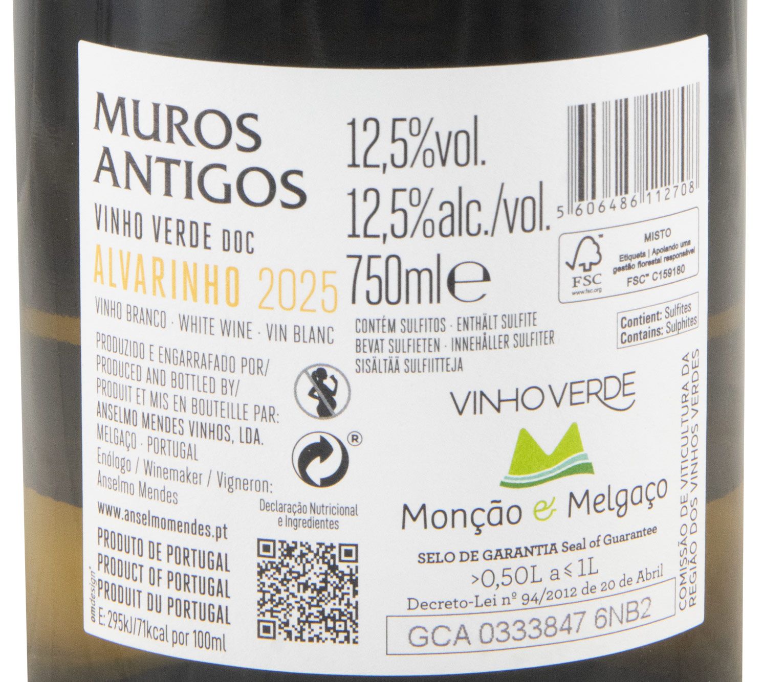 2025 Muros Antigos Alvarinho white