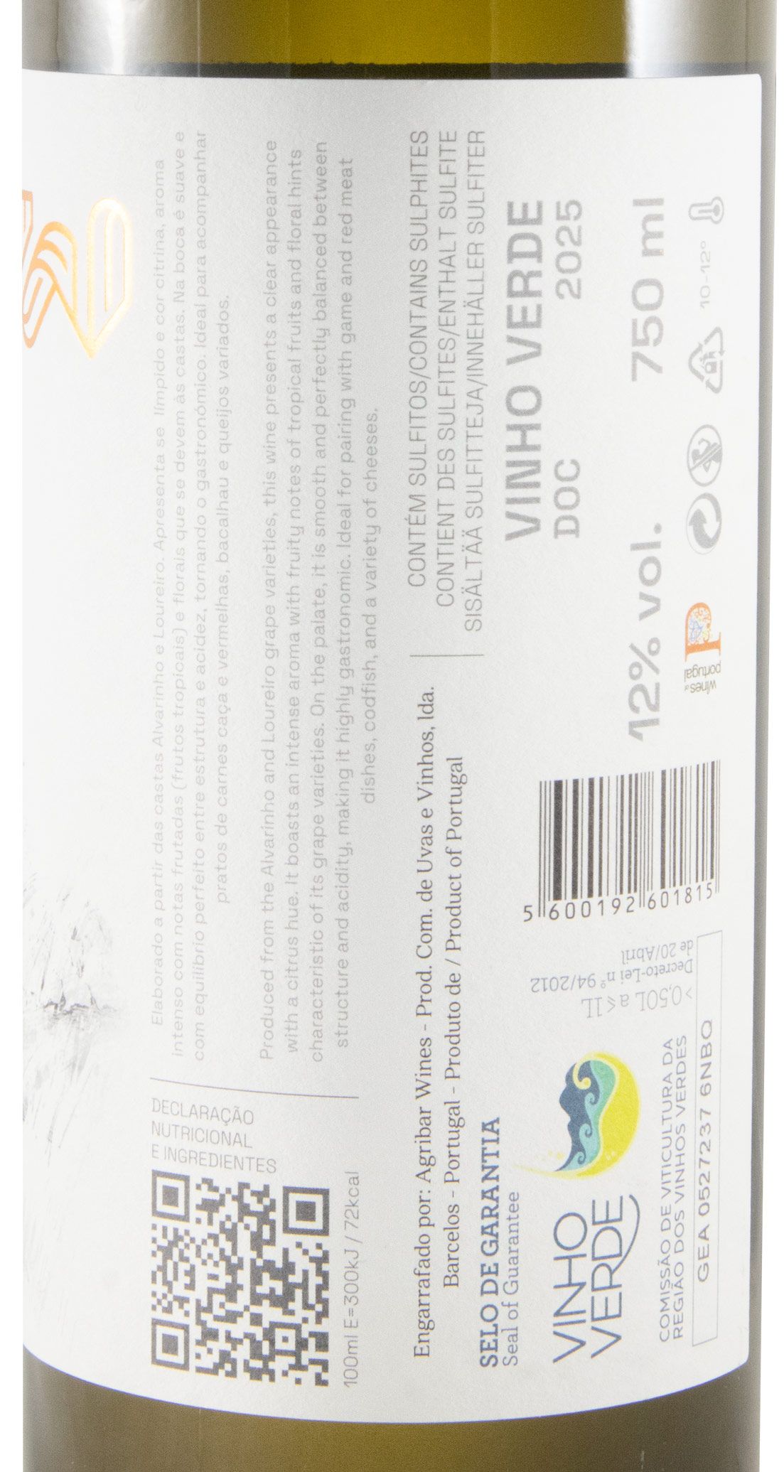 2025 Condes de Barcelos Alvarinho & Loureiro Reserva white