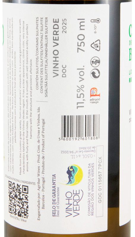 2025 Condes de Barcelos Loureiro Reserva white