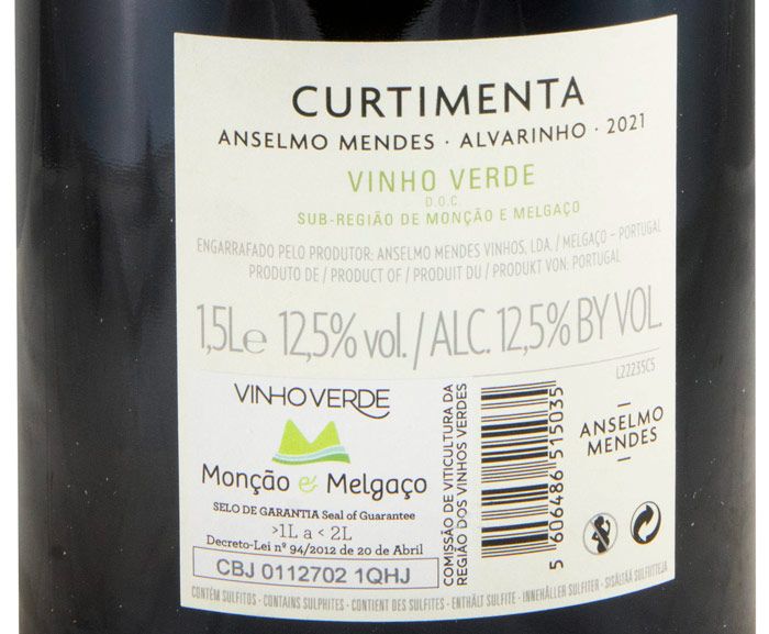 2021 Anselmo Mendes Curtimenta Alvarinho white 1.5L