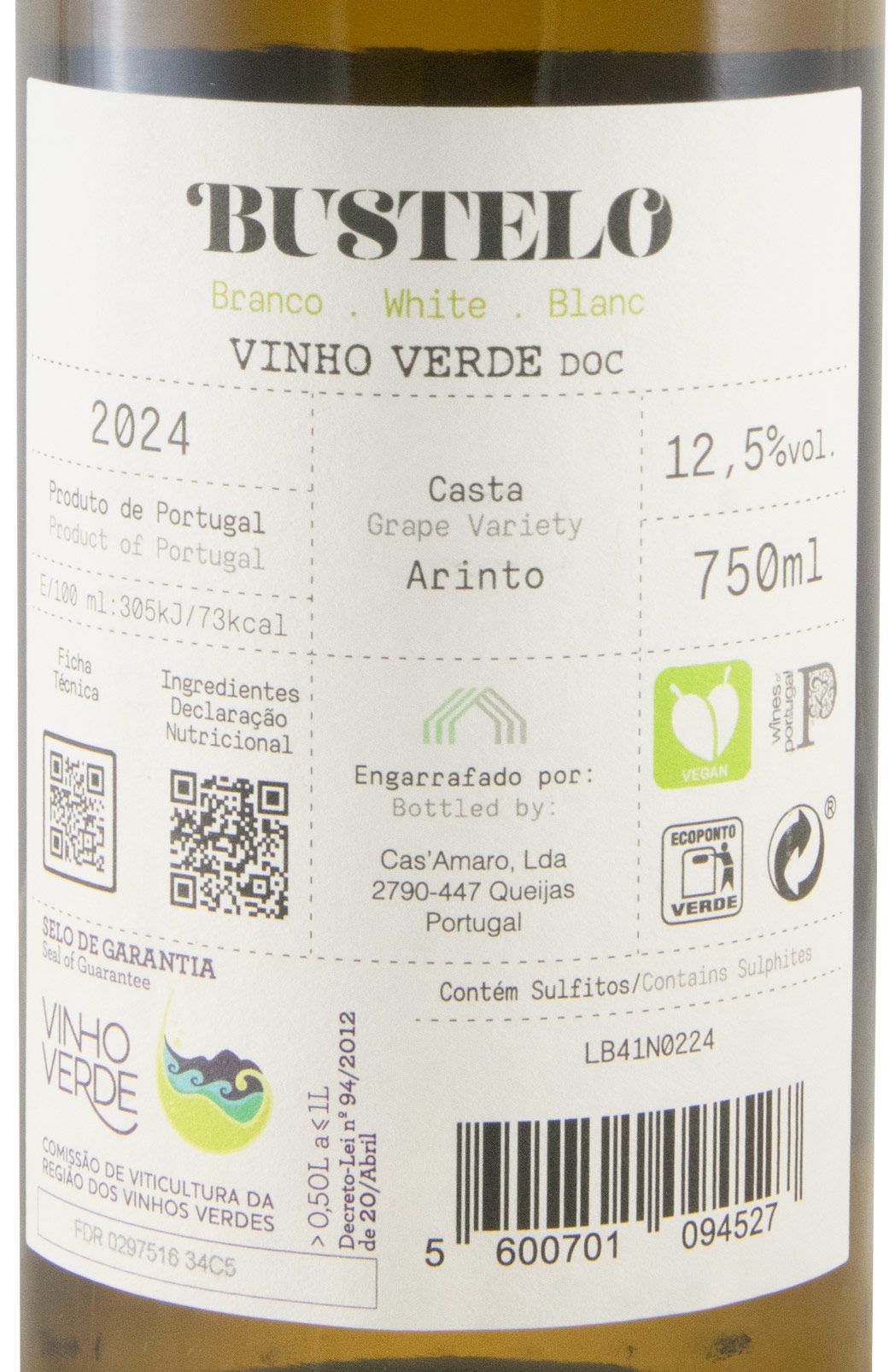2024 Bustelo Arinto white