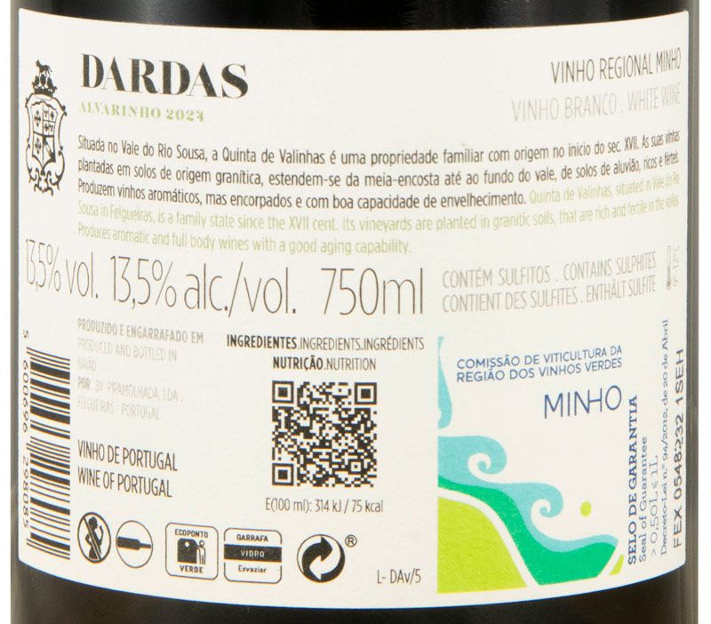 2024 Dardas Alvarinho branco