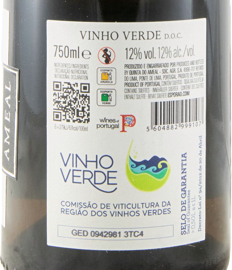 2024 Quinta do Ameal Reserva white