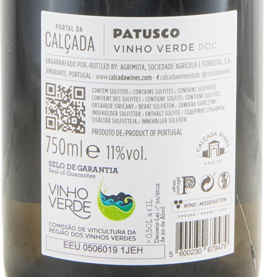 Portal da Calçada Patusco branco (sem ano de colheita especificado)