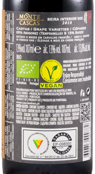 2018 Monte Cascas organic red 18.7cl