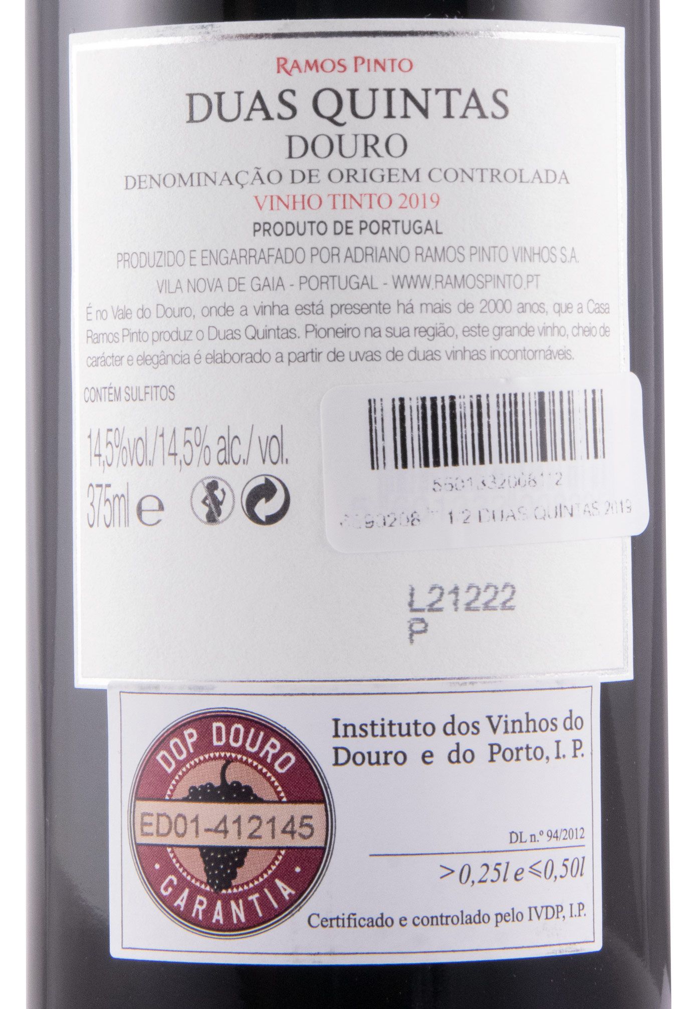 2019 Duas Quintas red 37.5cl