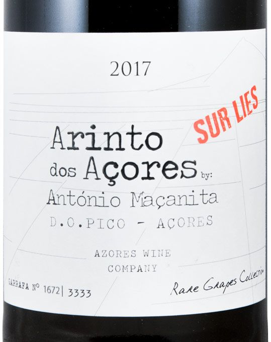 2017 Arinto dos Açores Sur Lies branco