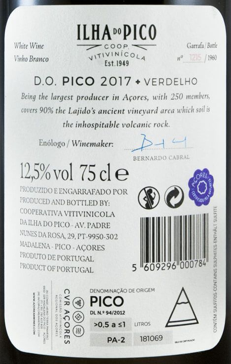 2017 Picowines Verdelho white