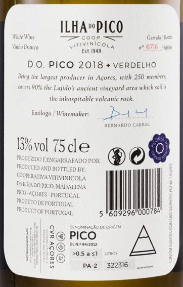2018 Picowines Verdelho branco