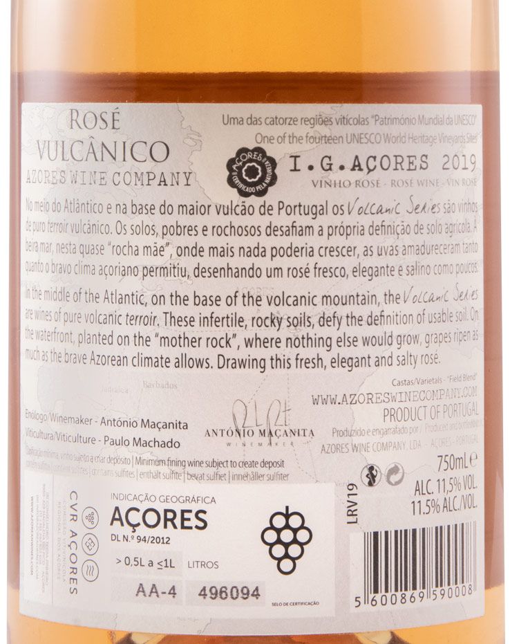 2019 Rosé Vulcânico rosé