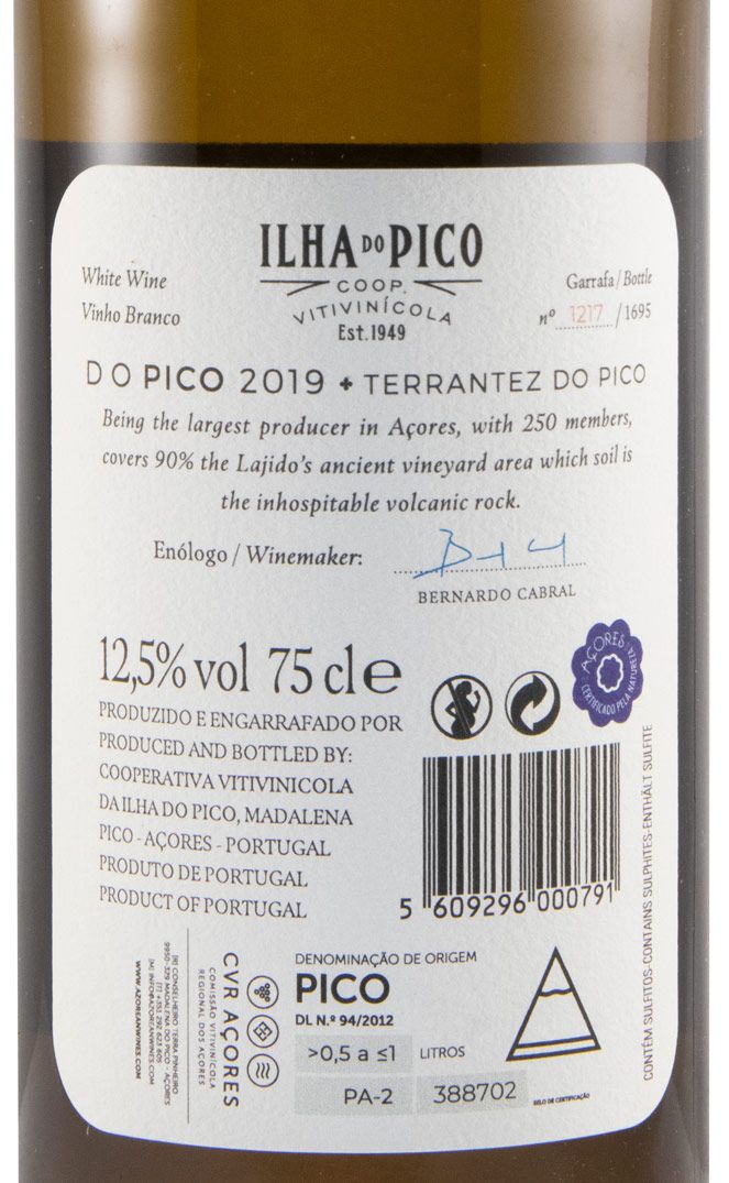 2019 Picowines Terrantez do Pico branco