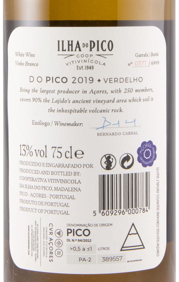 2019 Picowines Verdelho branco