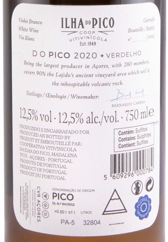 2020 Picowines Verdelho branco
