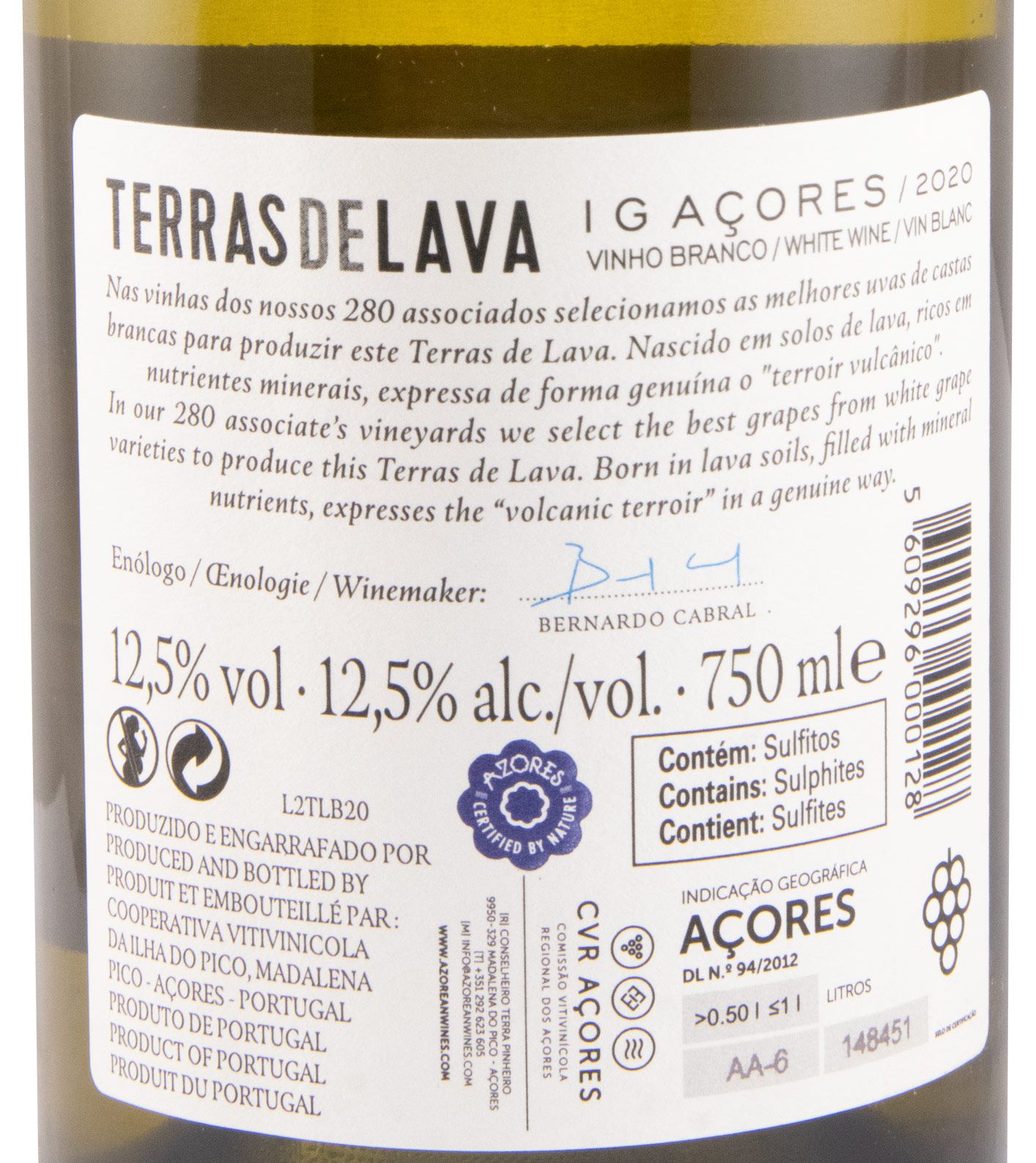 2020 Terras de Lava white