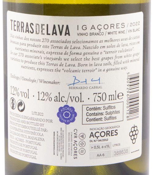 2022 Terras de Lava white
