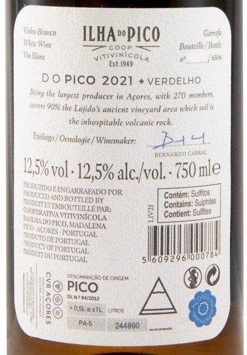 2021 Picowines Verdelho branco