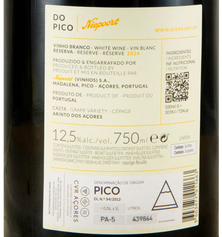 2024 Niepoort Açores Reserva branco