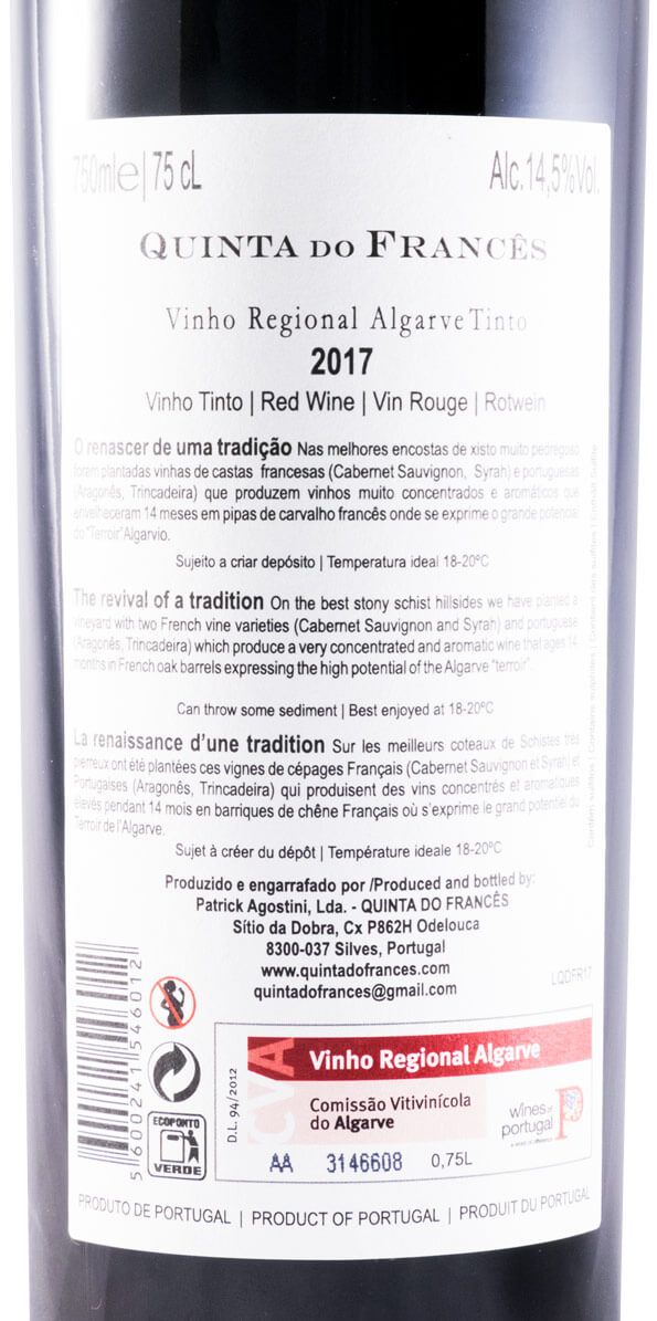 2017 Quinta do Francês tinto