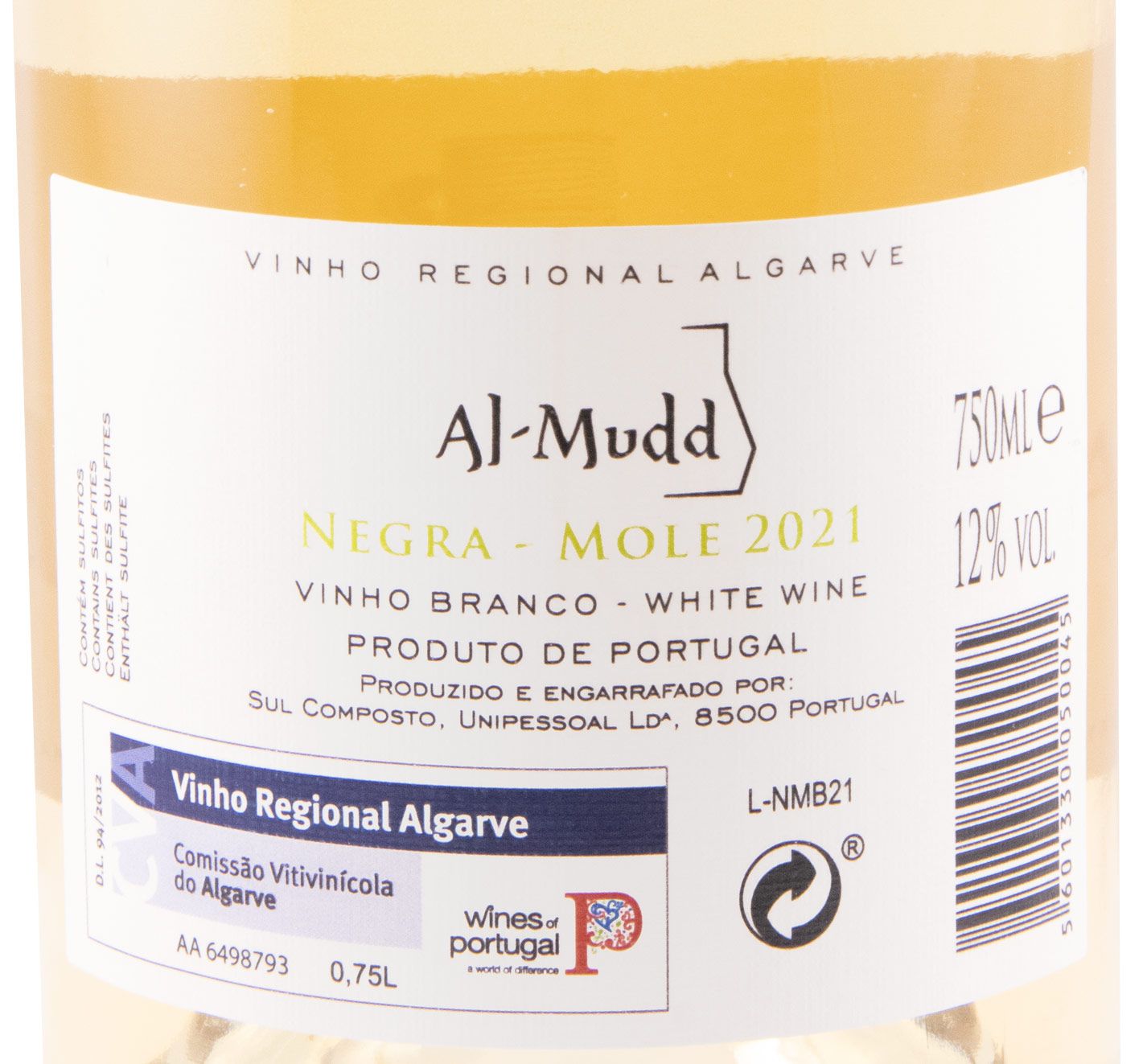 2021 Al-Mudd Blanc de Noir branco