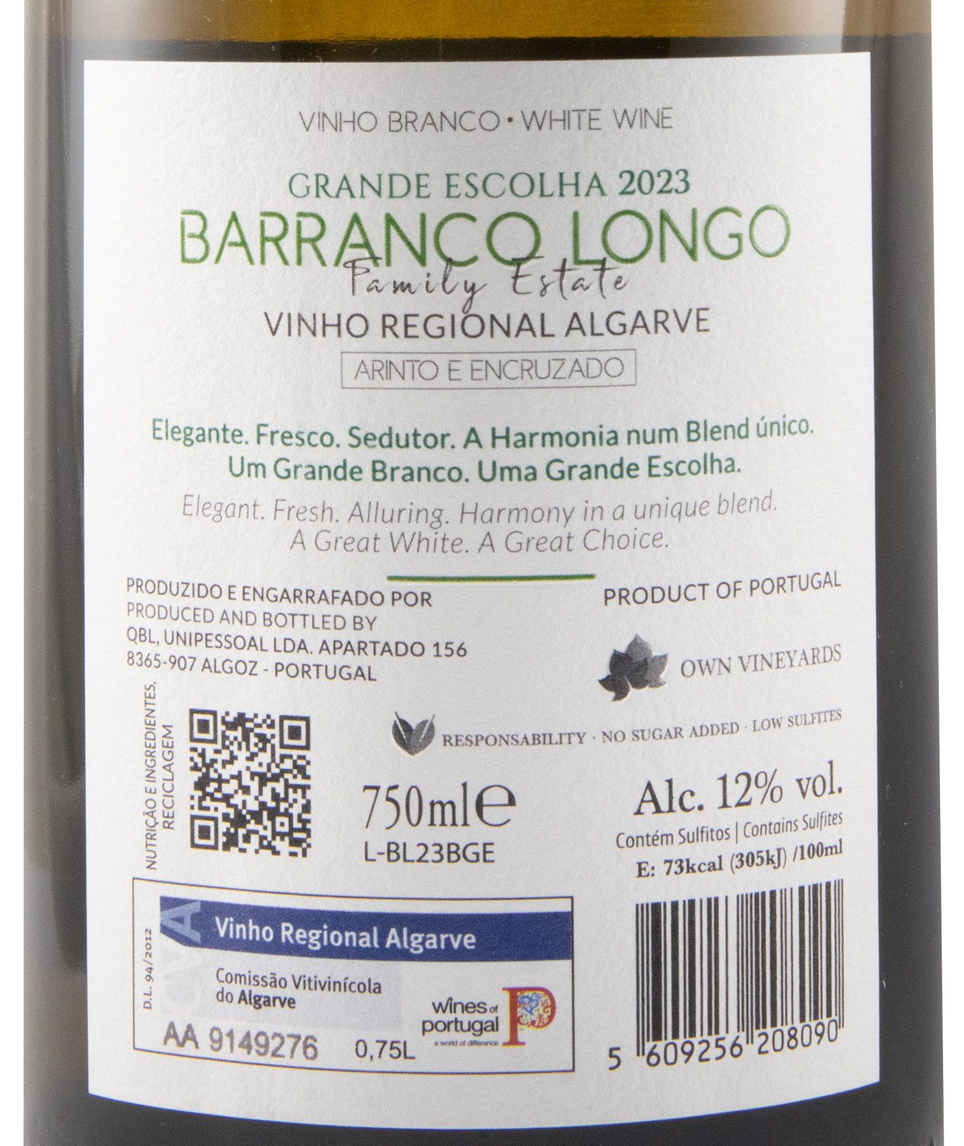 2023 Barranco Longo Grande Escolha branco