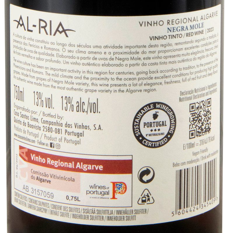 2023 Casa Santos Lima Al-Ria Negra Mole red